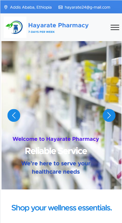 Hayarate Pharma Website